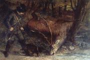 Gustave Courbet The German Huntsman oil painting reproduction